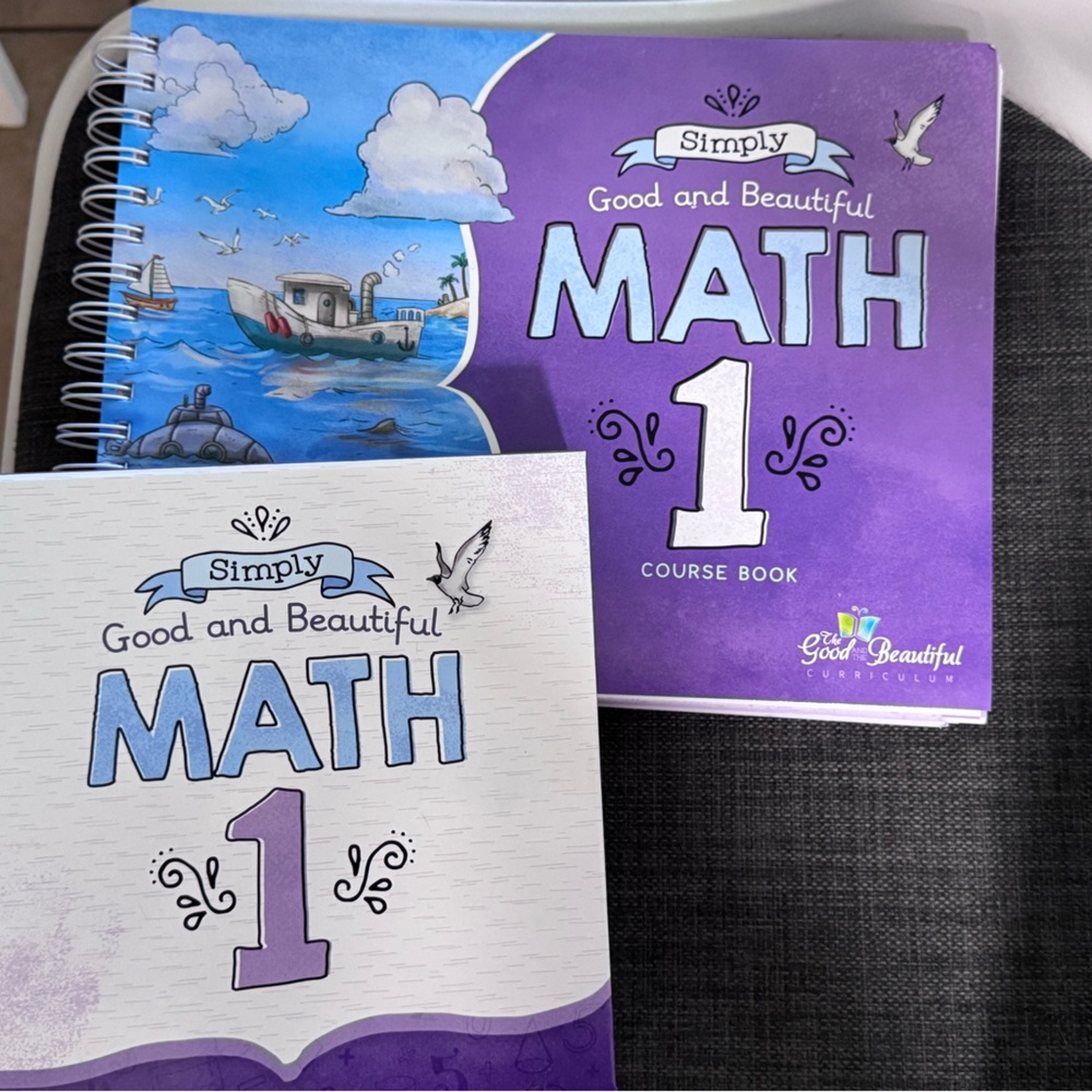 Simply Good and Beautiful Math 1 Course Book - Purple